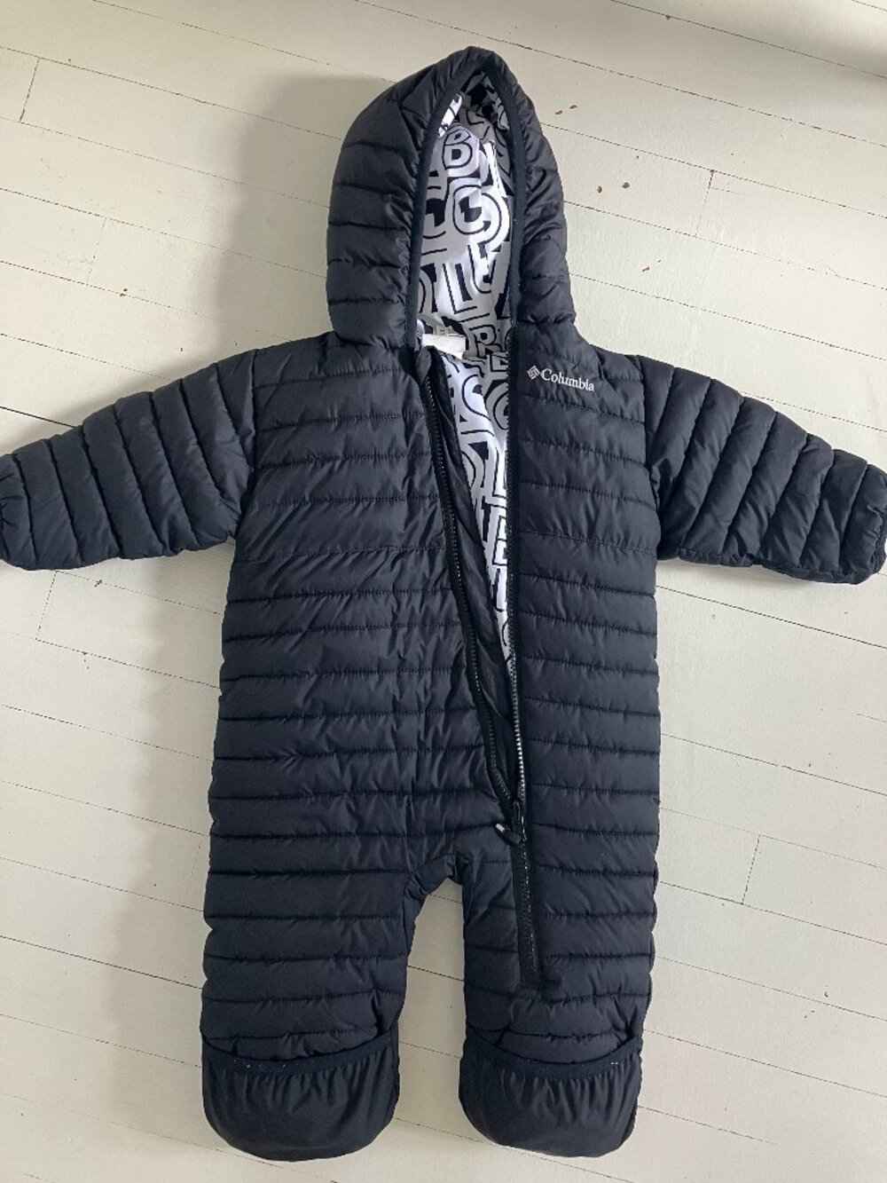 Infant Puffy Snowsuit, Covers Hands and Feet